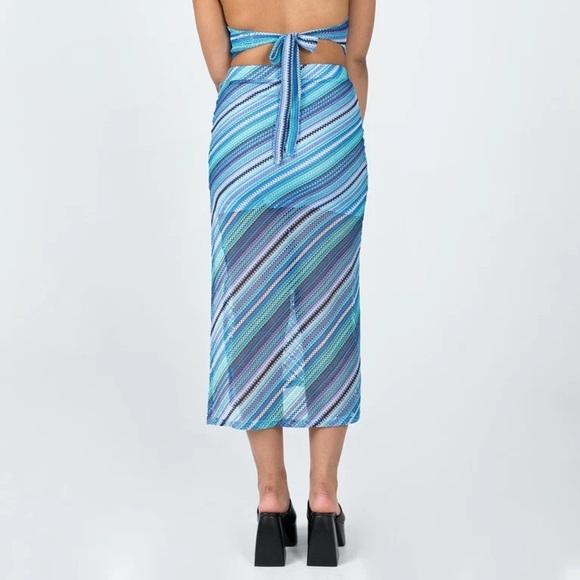 NWT Princess Polly Sorella Maxi Skirt Blue - Picture 7 of 7